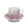 Xícara com Pires Cafezinho Rosa 75ml - Accessorize