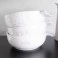 Conjunto 3 Bowls Brancos com Letras Cinzas - Bastion