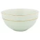 Bowl Verde Claro com Fio de Ouro