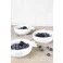 Conjunto 3 Bowls Brancos com Letras Pretas - Bastion