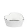 Bowl Coração com Borda Preta Grande - Bastion