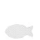Prato de Peixe Branco Quadriculado com Linhas Cinzas - Bastion