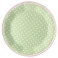 Prato Verde com Bolas Brancas