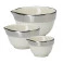 Conjunto 3 Bowls com Borda de Prata